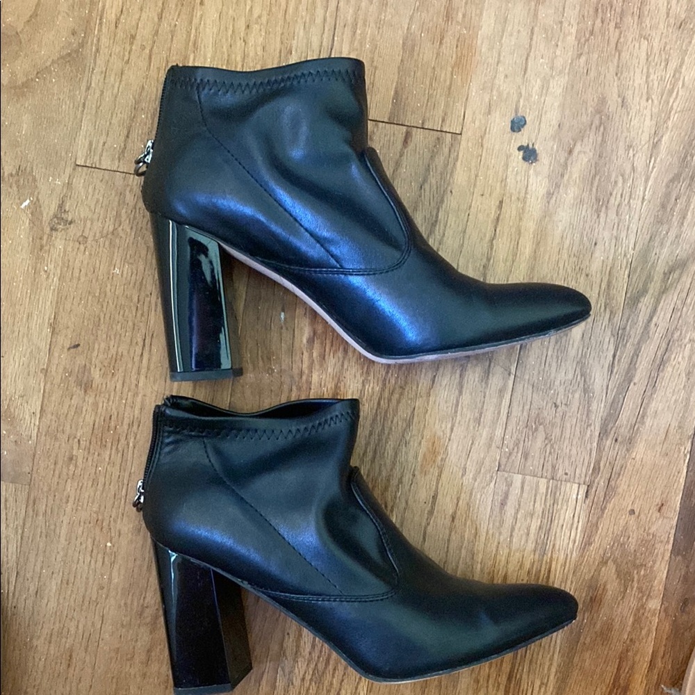 Leather Black Ankle Boots
